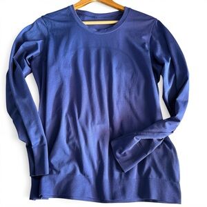 Lululemon Swiftly Tech 2.0 Long Sleeve Shirt Race Length Symphony Blue Sz 12